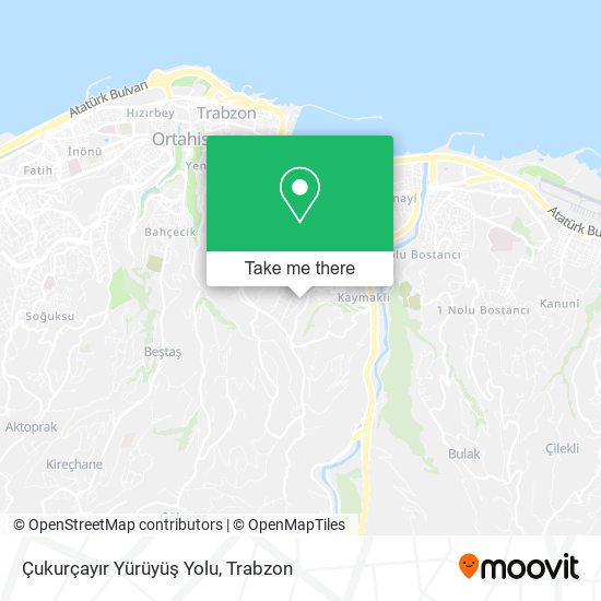 Çukurçayır Yürüyüş Yolu map