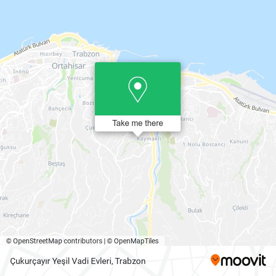 Çukurçayır Yeşil Vadi Evleri map