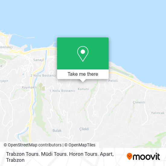 Trabzon Tours. Müdi Tours. Horon Tours. Apart map