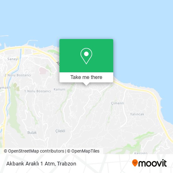 Akbank Araklı 1 Atm map