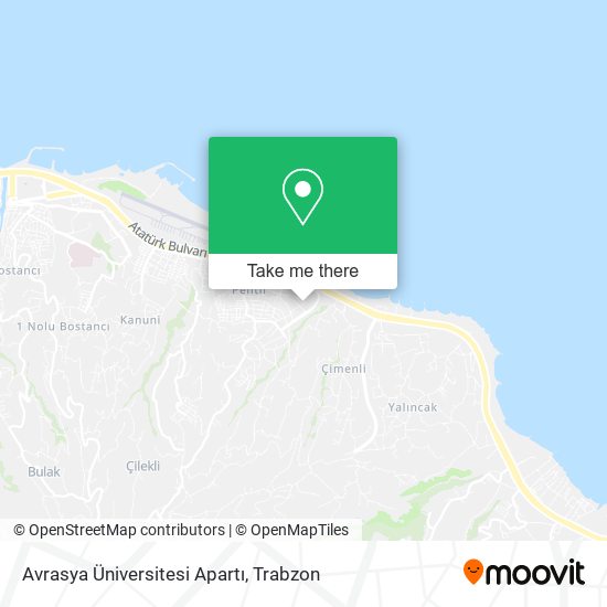 Avrasya Üniversitesi Apartı map