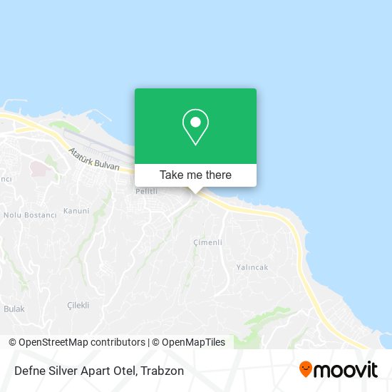 Defne Silver Apart Otel map