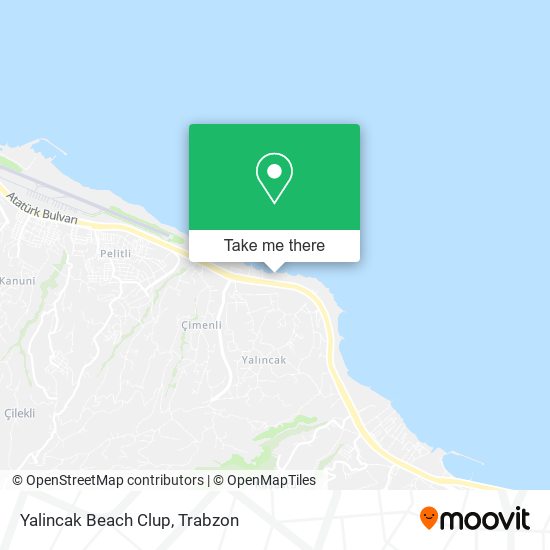 Yalincak Beach Clup map