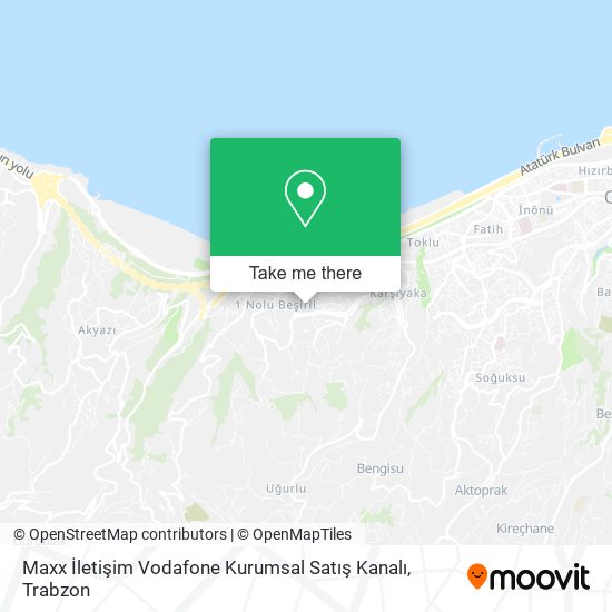 Maxx İletişim Vodafone Kurumsal Satış Kanalı map