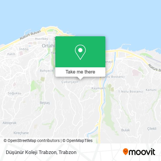 Düşünür Koleji Trabzon map