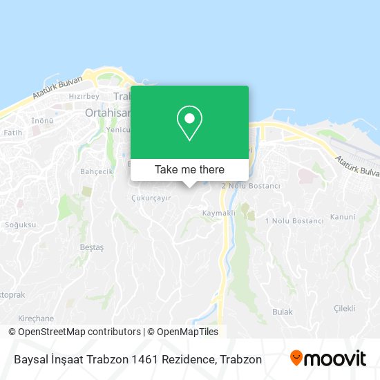 Baysal İnşaat Trabzon 1461 Rezidence map