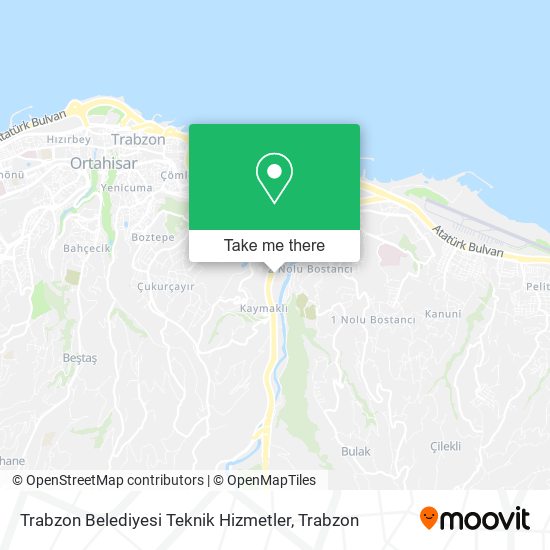 Trabzon Belediyesi Teknik Hizmetler map