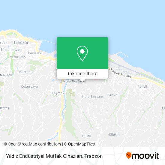Yıldız Endüstriyel Mutfak Cihazları map