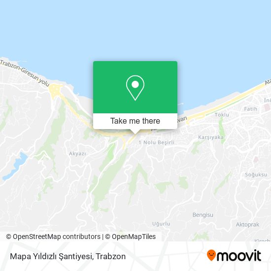 Mapa Yıldızlı Şantiyesi map