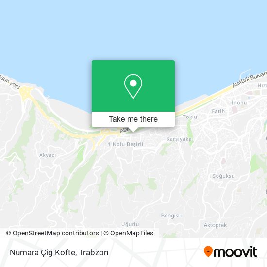 Numara Çiğ Köfte map