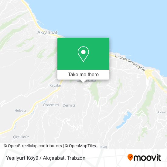 Yeşilyurt Köyü / Akçaabat map
