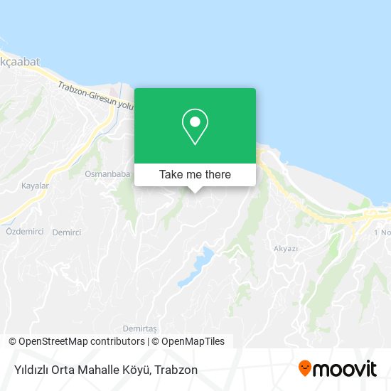 Yıldızlı Orta Mahalle Köyü map