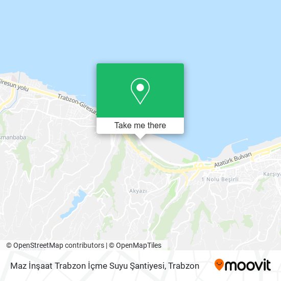 Maz İnşaat Trabzon İçme Suyu Şantiyesi map