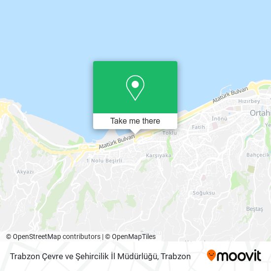 Trabzon Çevre ve Şehircilik İl Müdürlüğü map