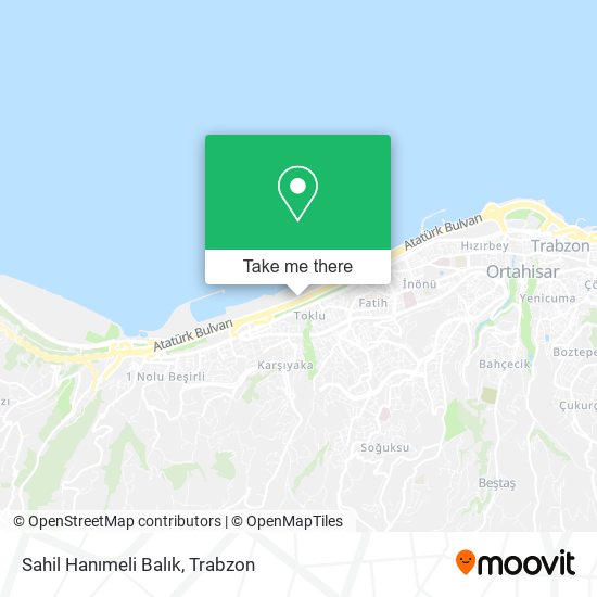 Sahil Hanımeli Balık map