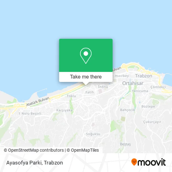 Ayasofya Parki map