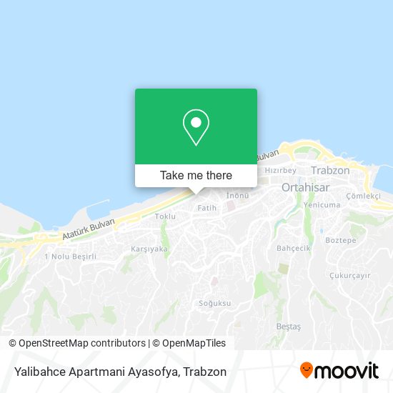 Yalibahce Apartmani Ayasofya map