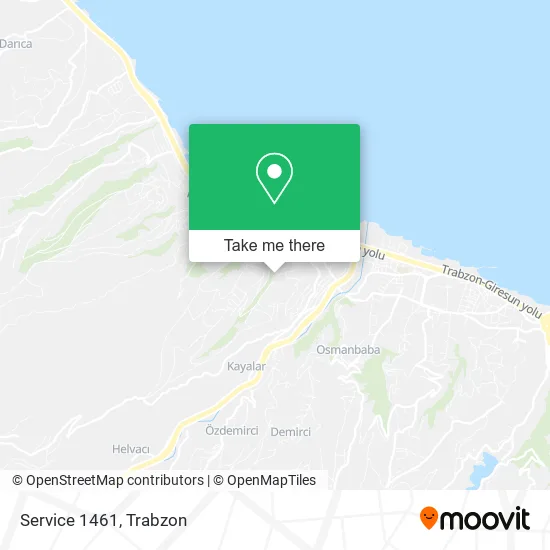 Service 1461 map