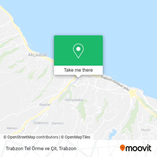 Trabzon Tel Örme ve Çit map