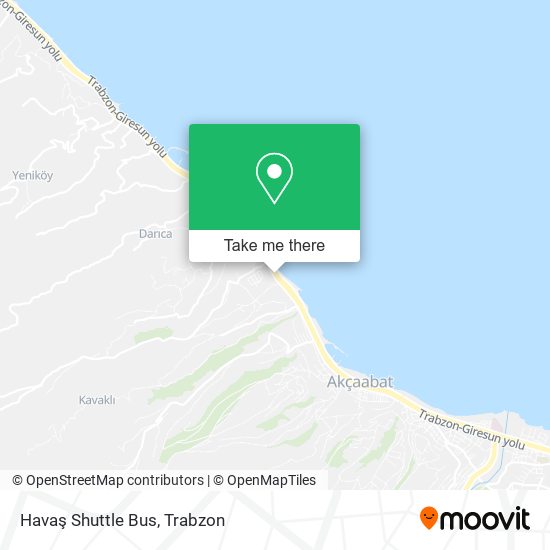 Havaş Shuttle Bus map
