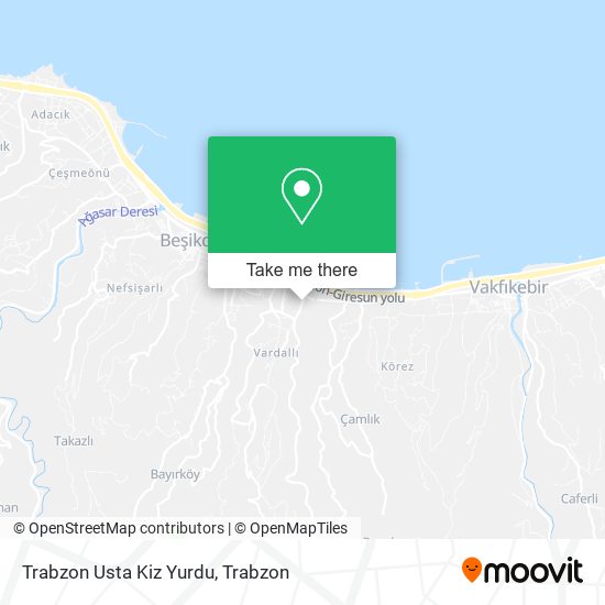 Trabzon Usta Kiz Yurdu map