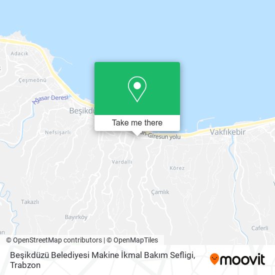 Beşikdüzü Belediyesi Makine İkmal Bakım Sefligi map