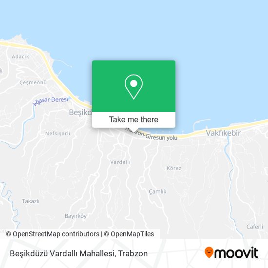Beşikdüzü Vardallı Mahallesi map