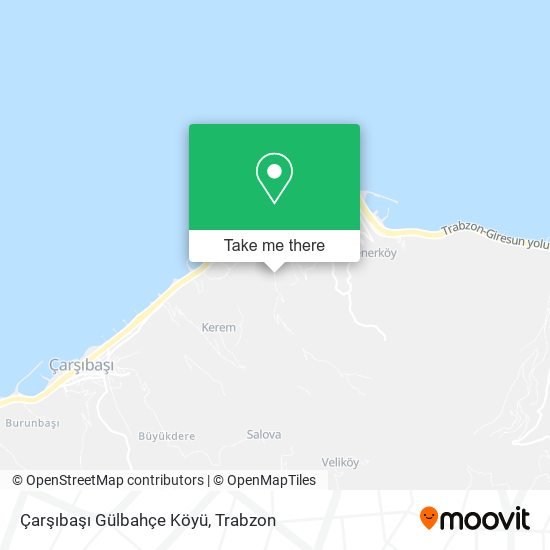 Çarşıbaşı Gülbahçe Köyü map