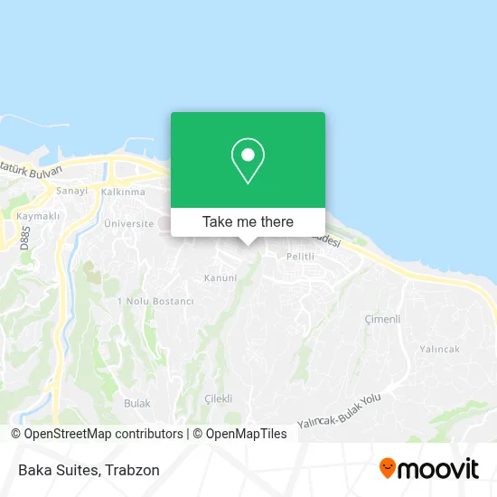 Baka Suites map