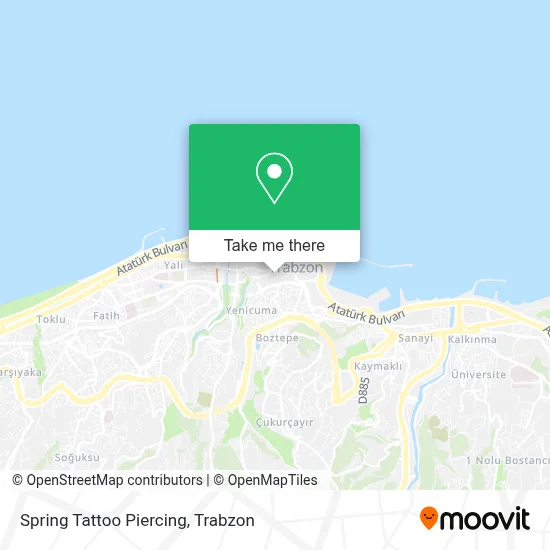 Spring Tattoo Piercing map