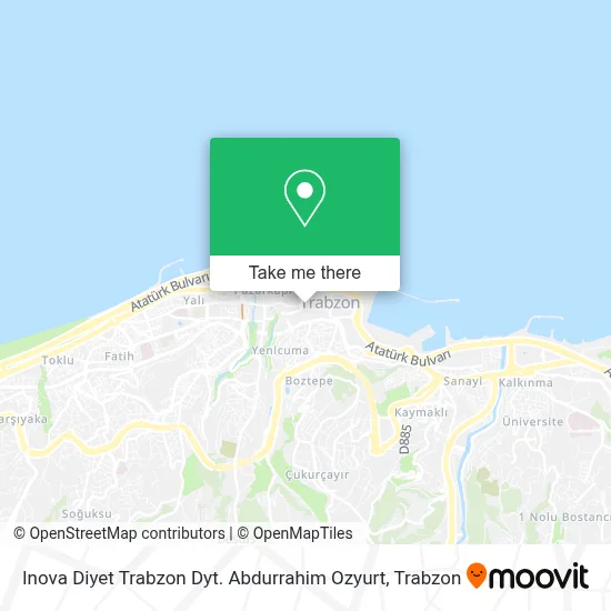 Inova Diyet Trabzon Dyt. Abdurrahim Ozyurt map
