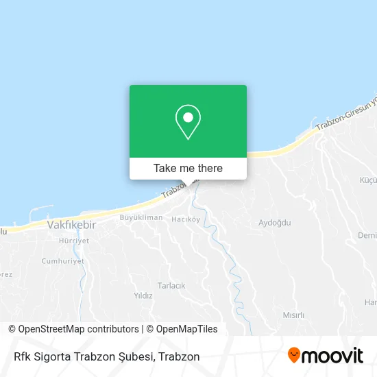 Rfk Sigorta Trabzon Şubesi map