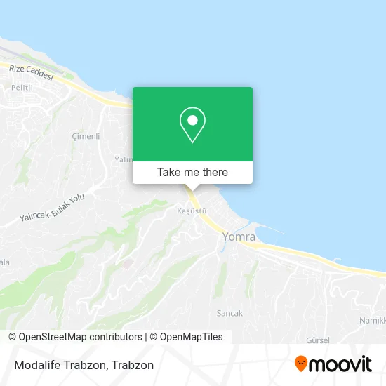 Modalife Trabzon map