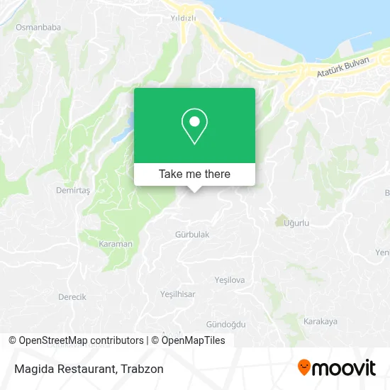 Magida Restaurant map