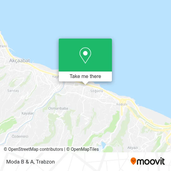 Moda B & A map
