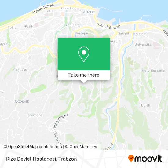 Rize Devlet Hastanesi map