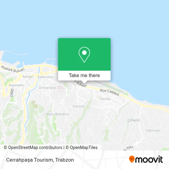Cerrahpaşa Tourism map