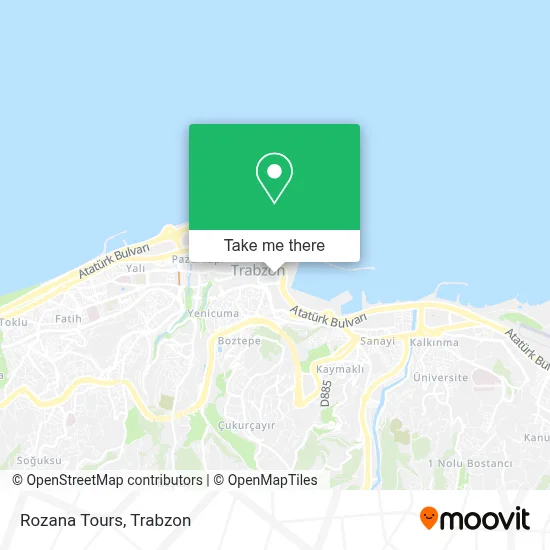 Rozana Tours map