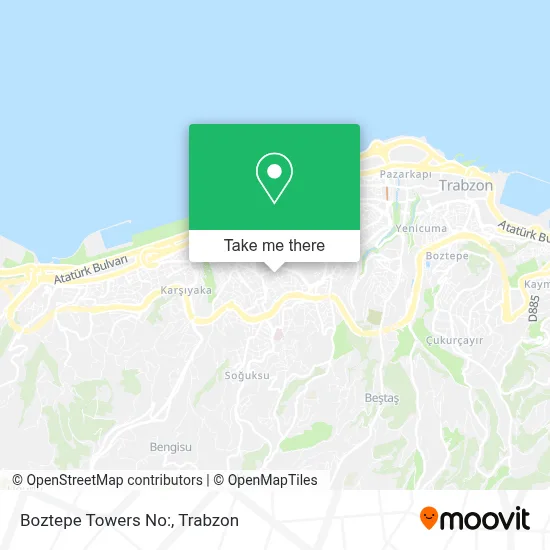 Boztepe Towers No: map