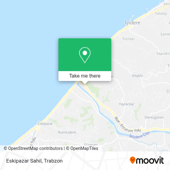 Eskipazar Sahil map