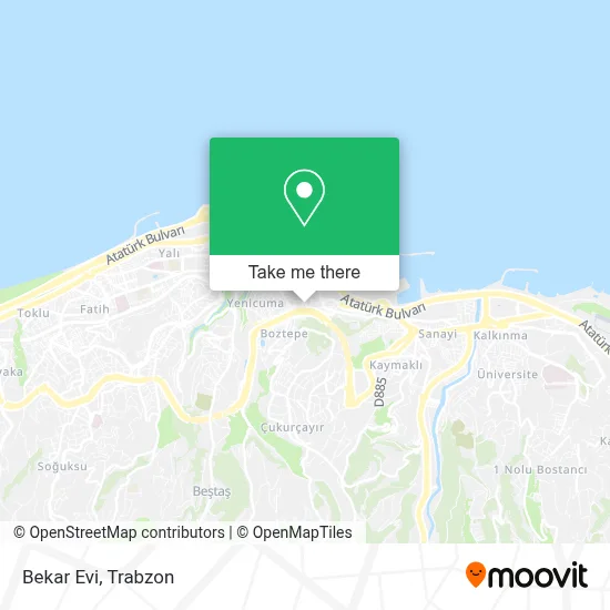 Bekar Evi map