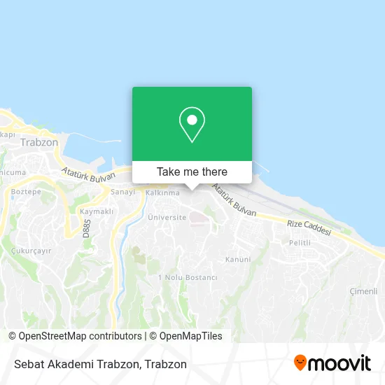 Sebat Akademi Trabzon map