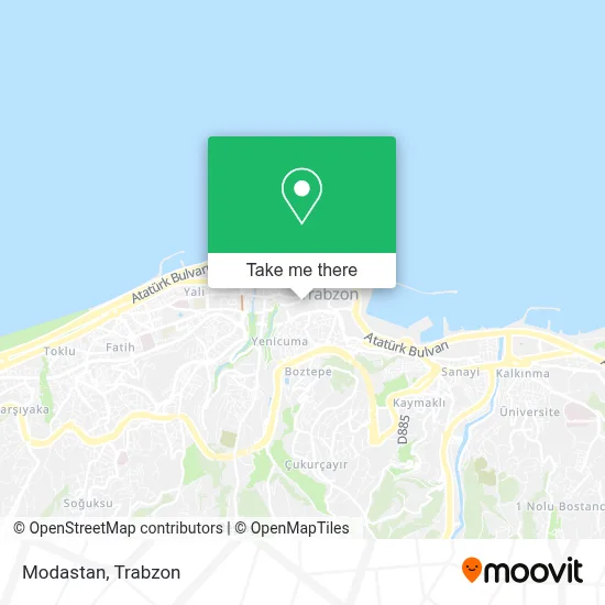 Modastan map