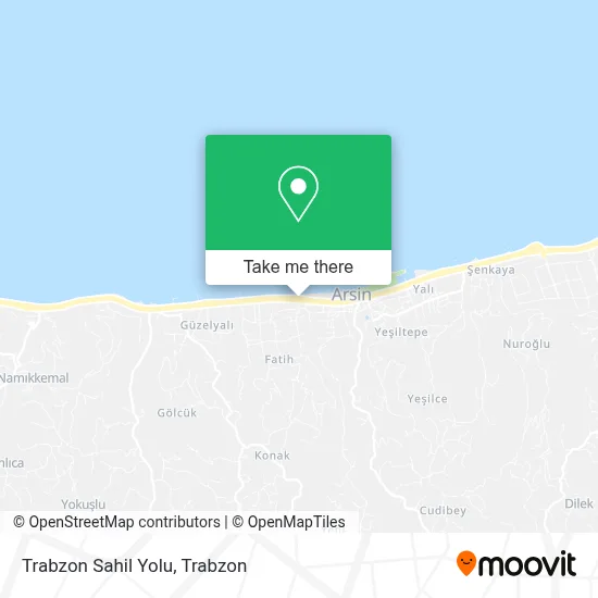 Trabzon Sahil Yolu map