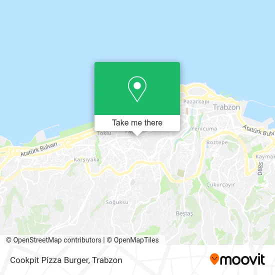 Cookpit Pizza Burger map