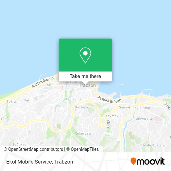 Ekol Mobile Service map