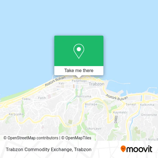 Trabzon Commodity Exchange map