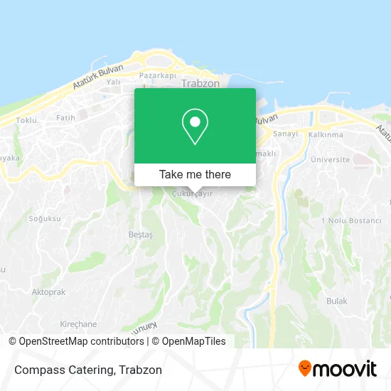 Compass Catering map