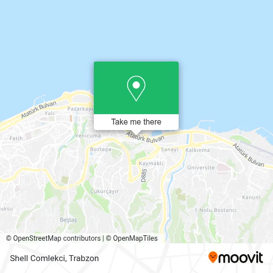 Shell Comlekci map