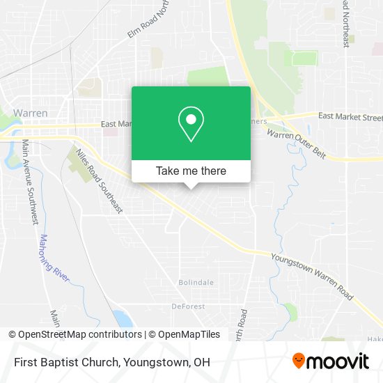 First Baptist Church map